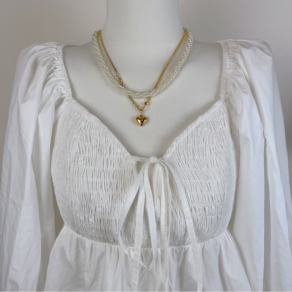 En Saison Amaya Blouse Top  Off White - Picture 4 of 7